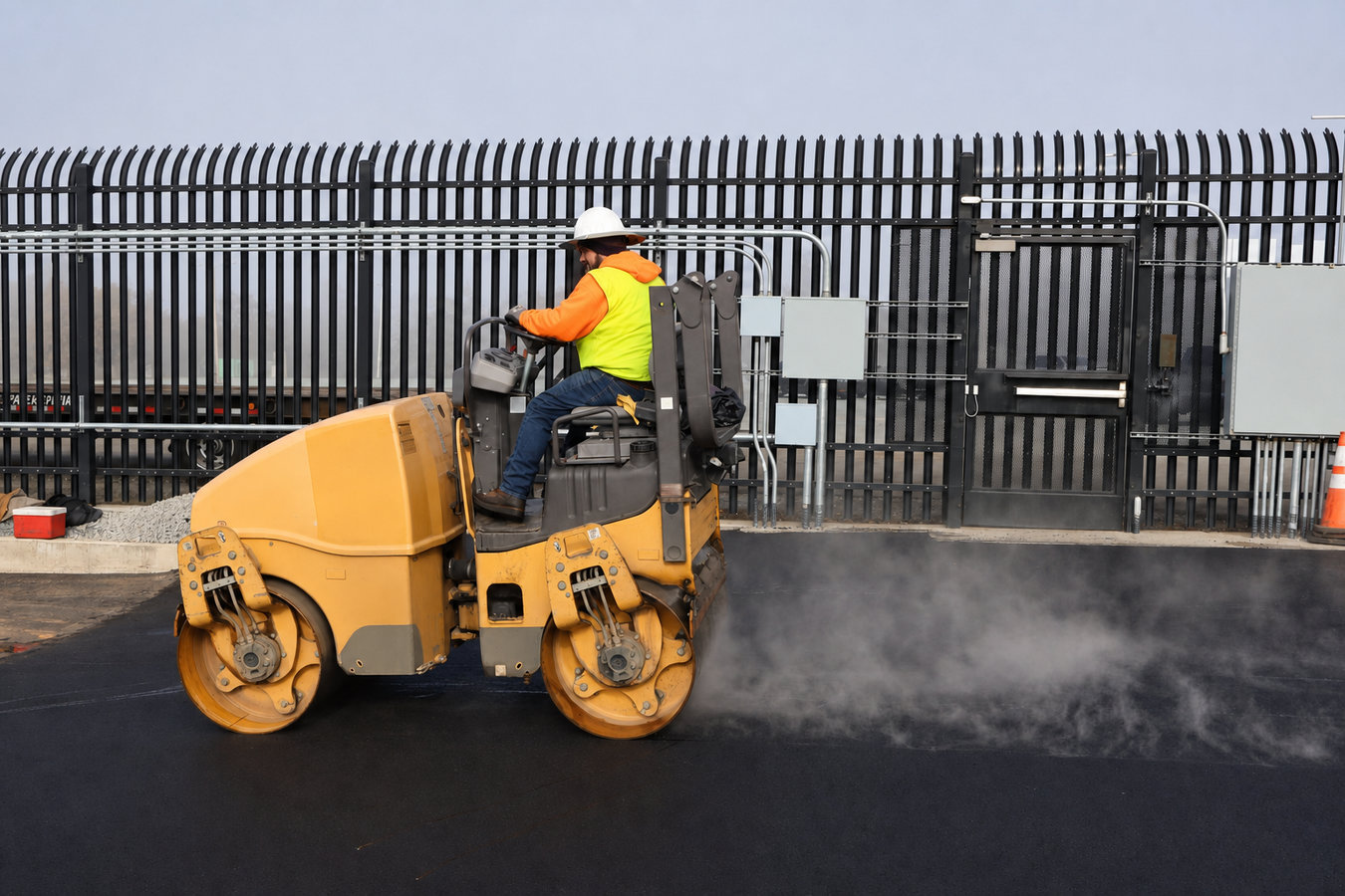 Commercial asphalt paving